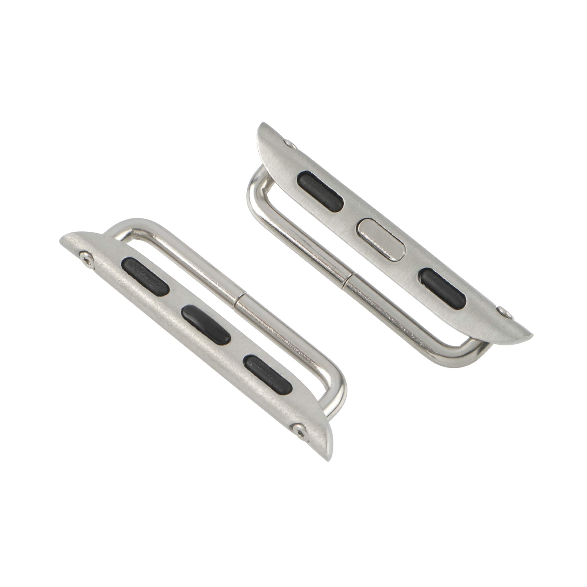 Rhodium Smart Watch Band Connectors, 4ct. by Bead Landing™